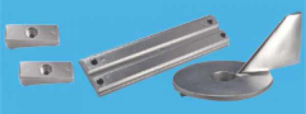 KIT ANODI MERCURY 4T F30-F40-F60 IN ALLUMINIO